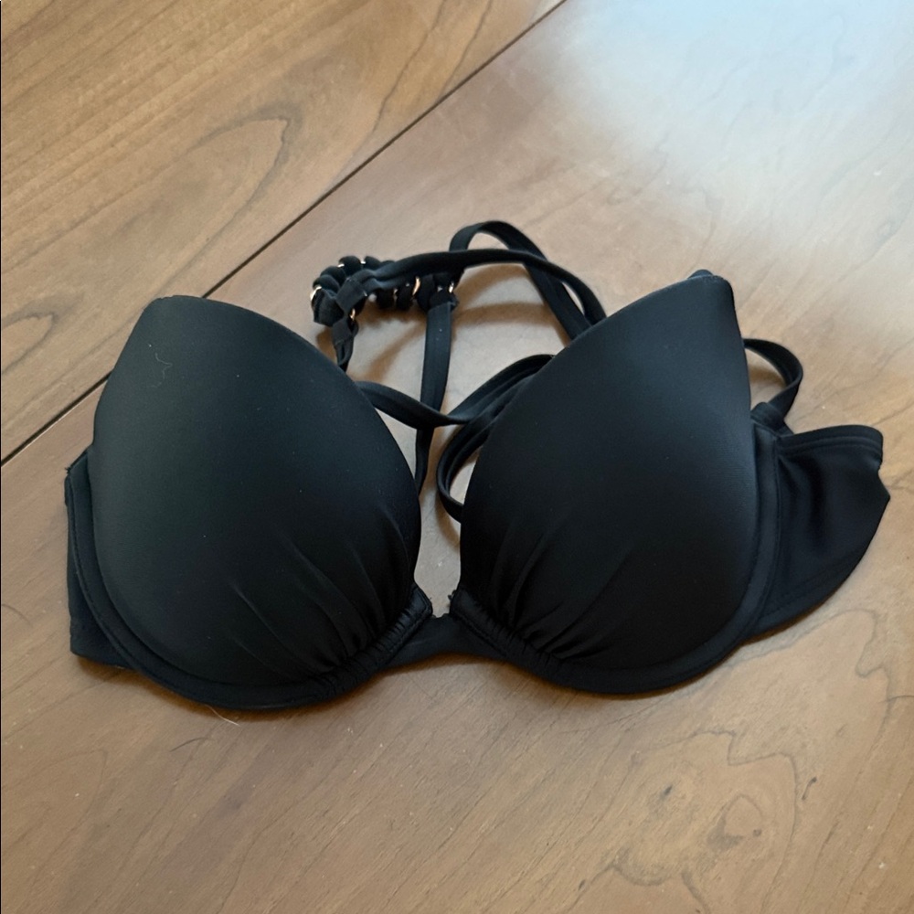 Aerie Black Push Up Bikini Top 32C